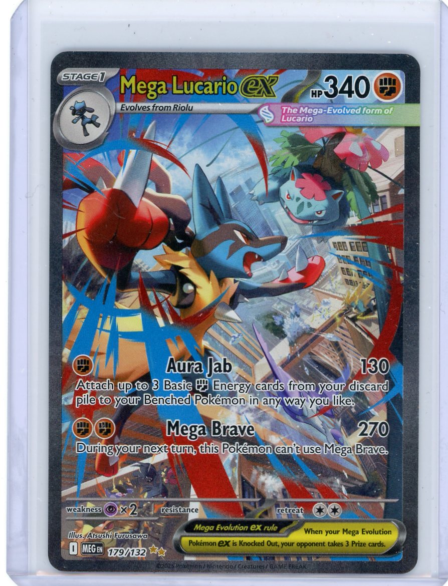 Mega Lucario ex Pokémon Mega Evolution Special Illustration Rare #179/132