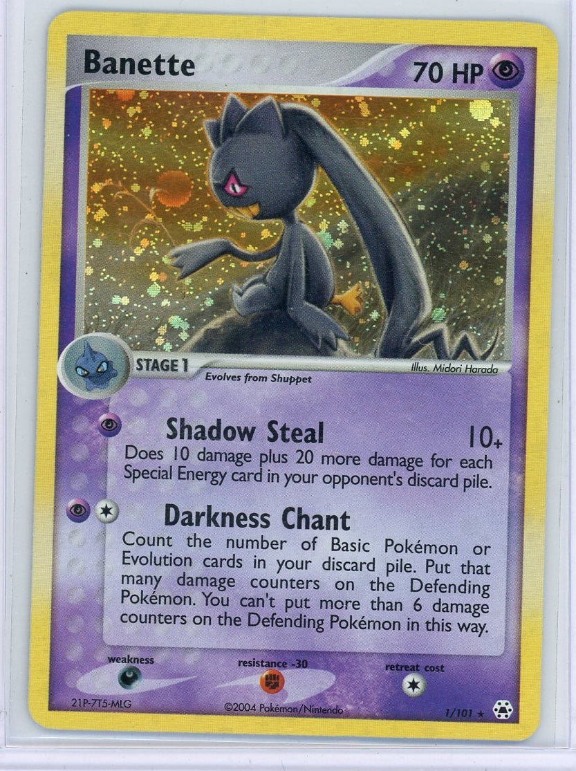 Banette Pokémon EX Hidden Legends Holo #1/101