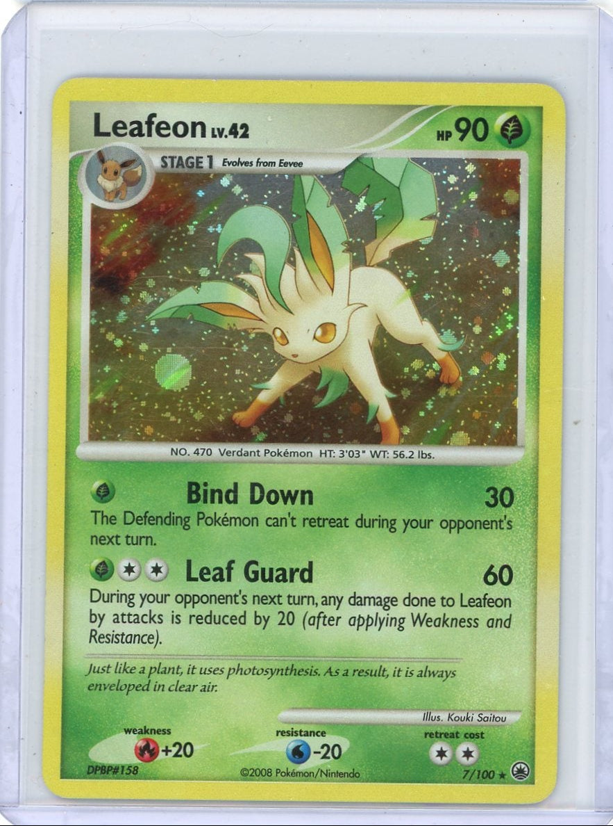 Leafeon 2008 Pokemon Majestic Dawn holo #7/100