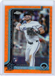 Connor Norby 2025 Topps Chrome Logofractor Orange Refractor #'d 5/25