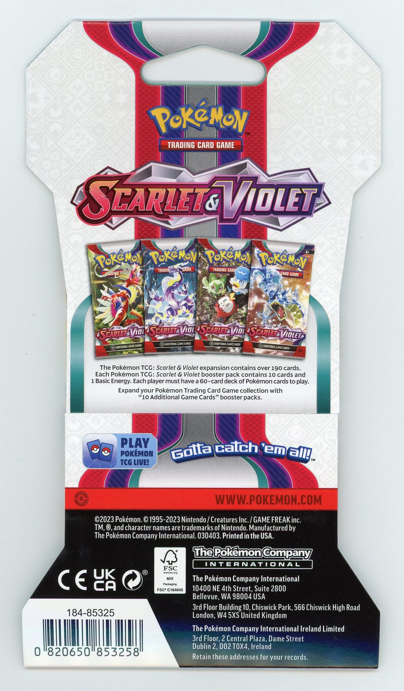 Pokemon Scarlet & Violet Sleeved Booster Pack Case