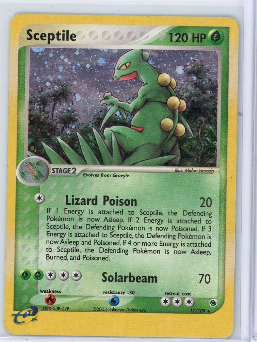 Sceptile Pokémon EX Ruby & Sapphire Holo #11/109 (DMG)