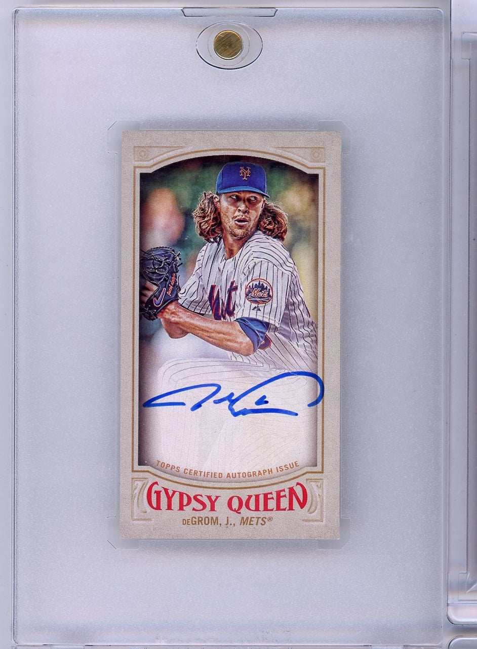 Jacob DeGrom 2016 Topps Gypsy Queen Mini Autograph #'d 16/25
