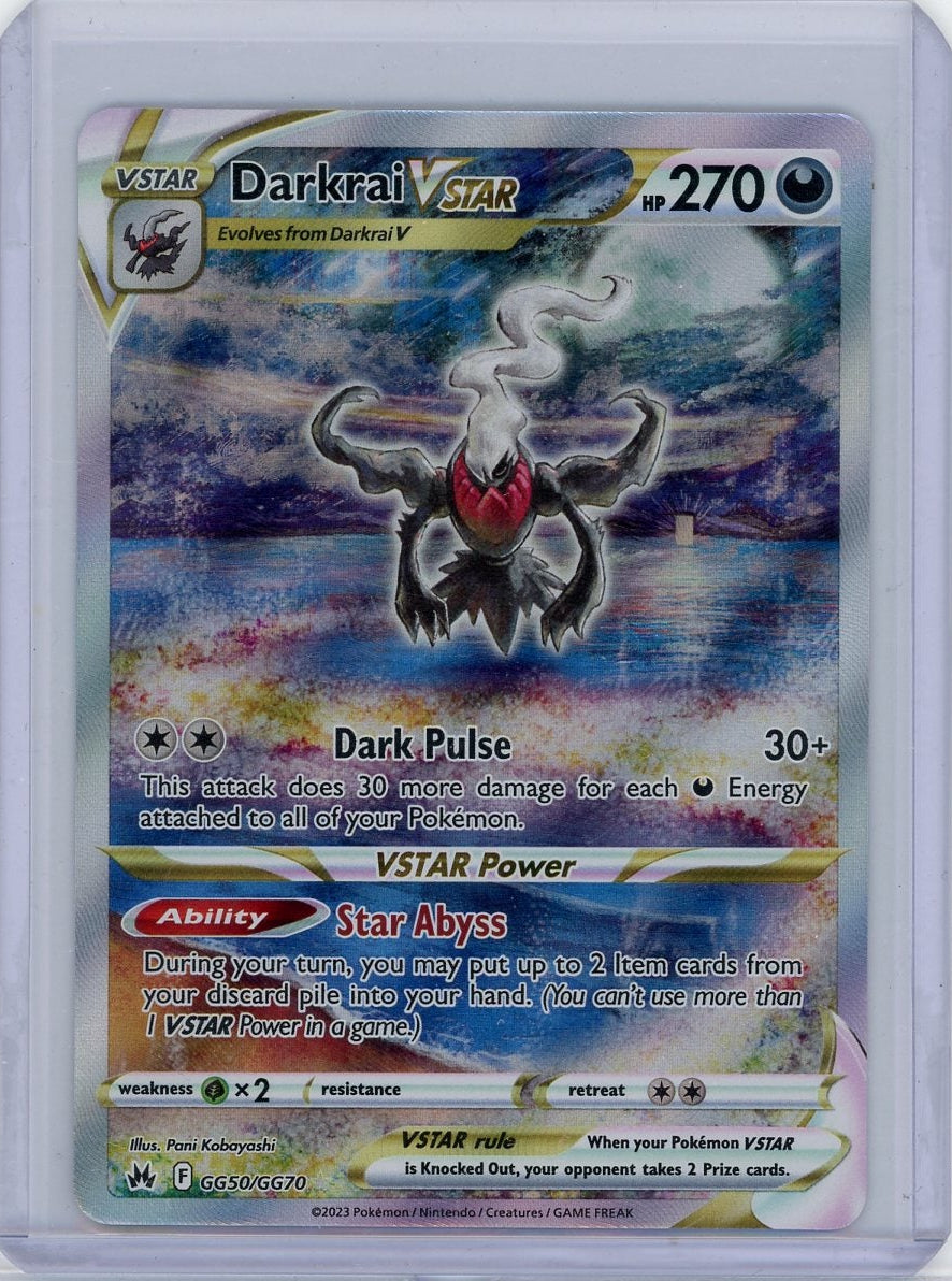 Darkrai Vstar Pokémon Crown Zenith Ultra Rare #GG50/GG70