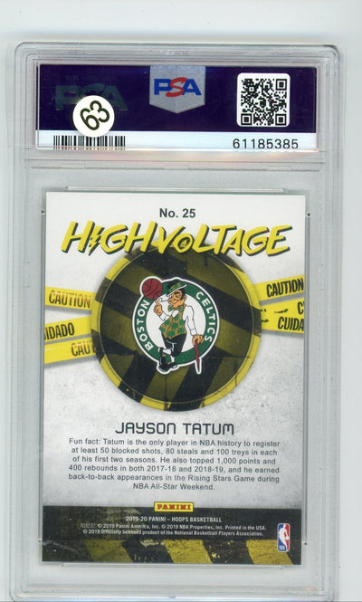Jayson Tatum 2019 Hoops High Voltage PSA 10