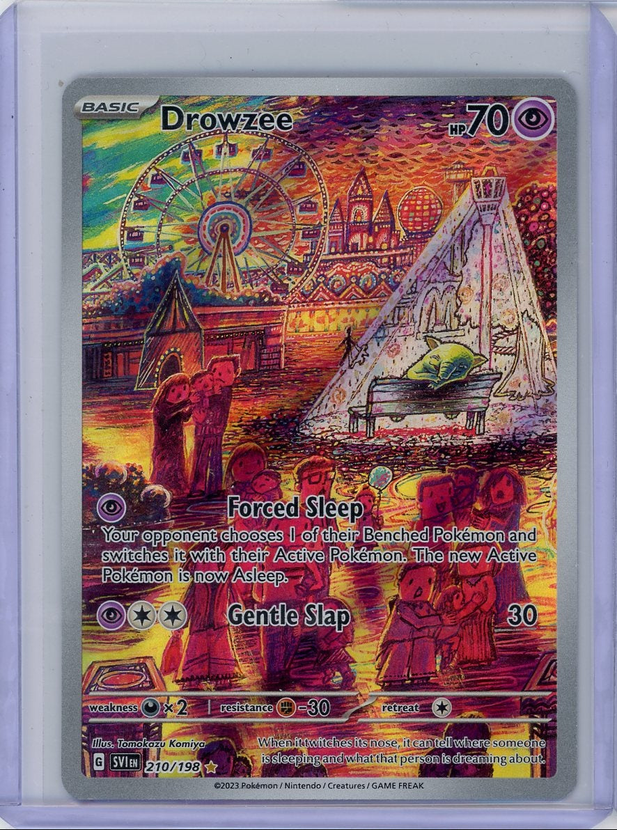 Drowzee 2023 Pokémon Scarlet & Violet Illustration #210/198