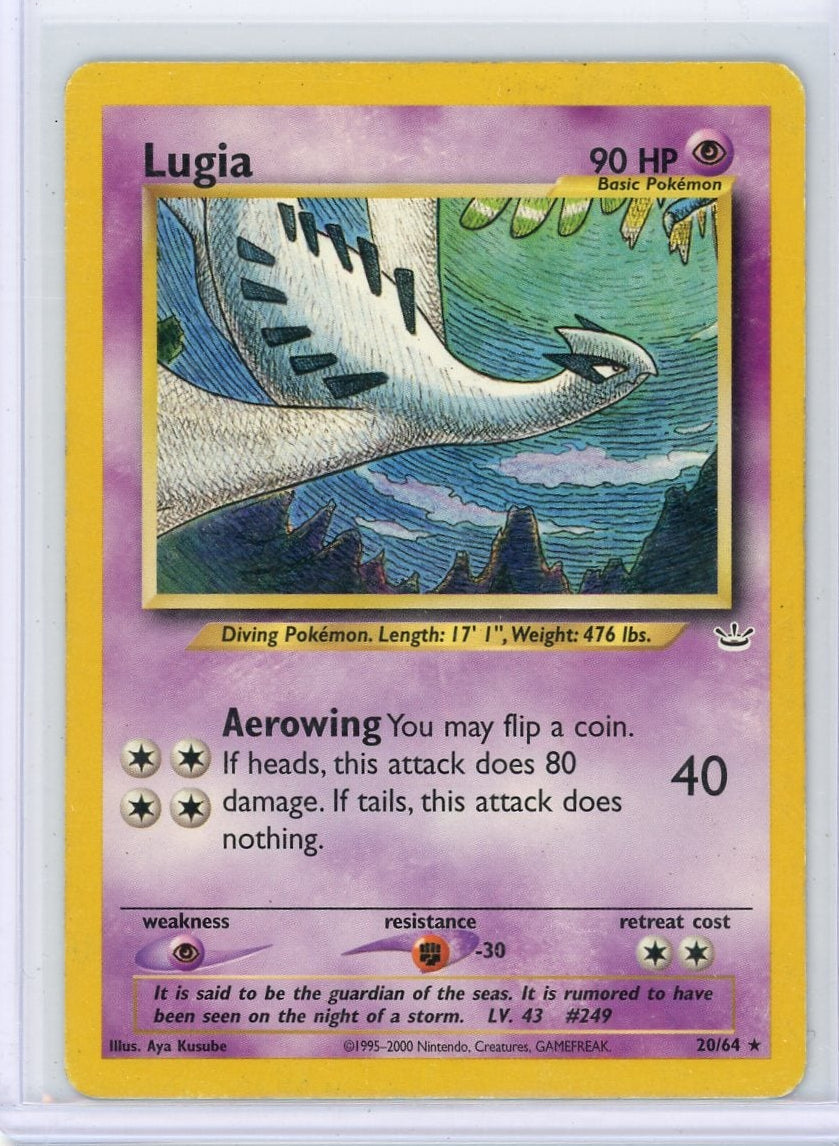 Lugia Pokémon Neo Revelation Non Holo Rare #20/64