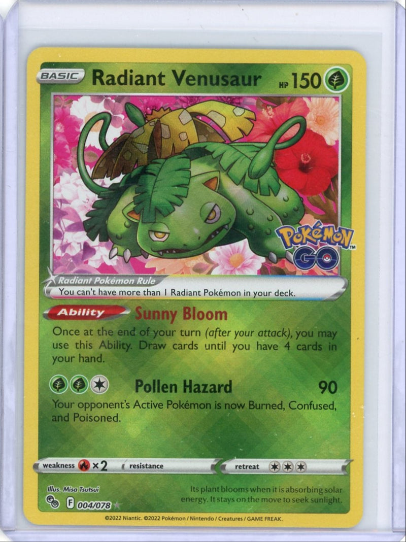 Radiant Venusaur Pokémon Go Shiny Ultra-rare 