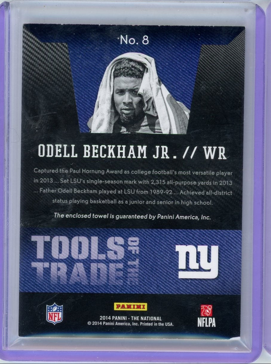 Odell Beckham Jr. 2014 Panini The National Tools Of The Trade Rookie Towel