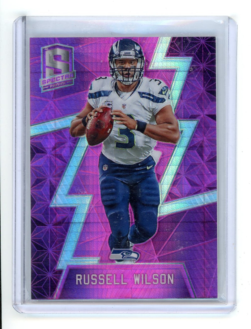 Russell Wilson 2016 Panini Spectra Neon Pink 