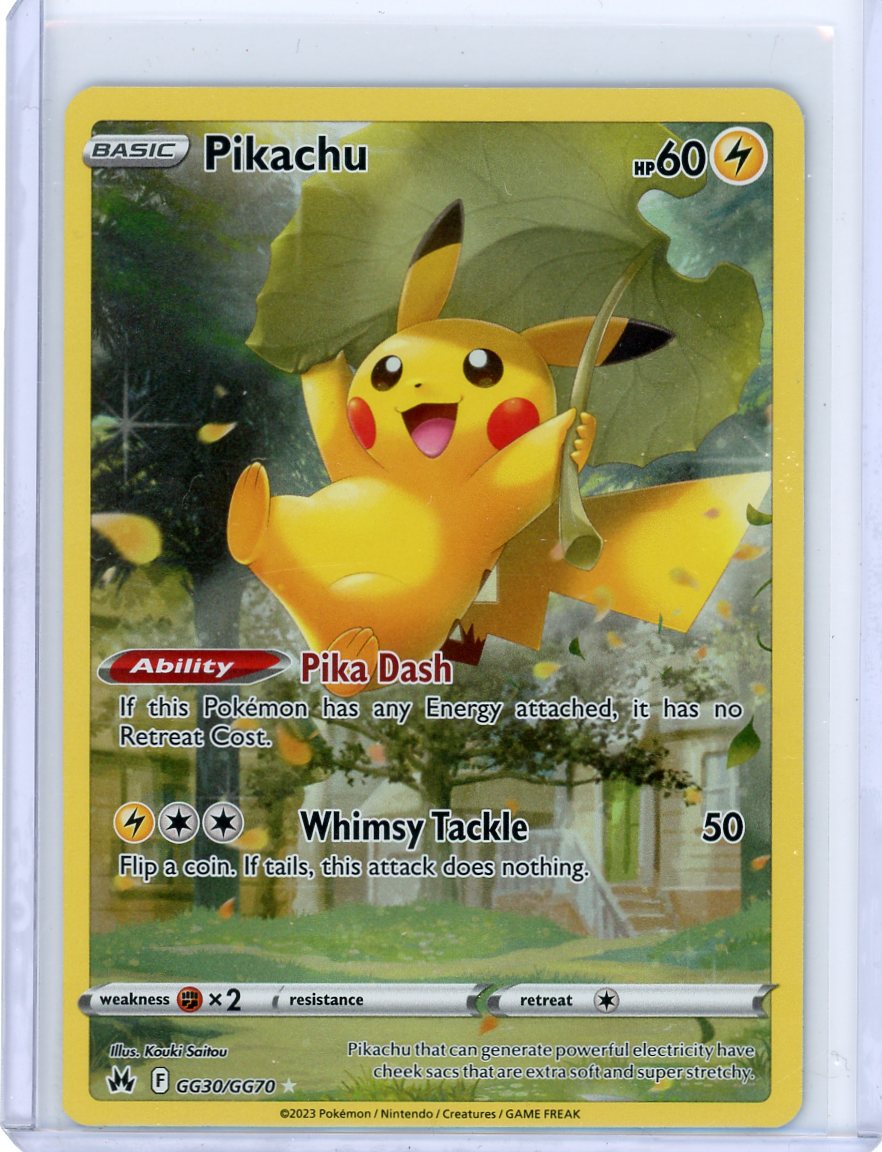 Pikachu Pokemon Crown Zenith Ultra Rare #GG30/GG70