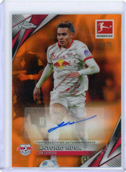 Antonio Nusa 2024-25 Topps Chrome Bundesliga Auto Orange Lava Refractor #'d 15/25