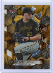 Paul Skenes 2023 Bowman's Best Gold lava ref. #'d 42/75