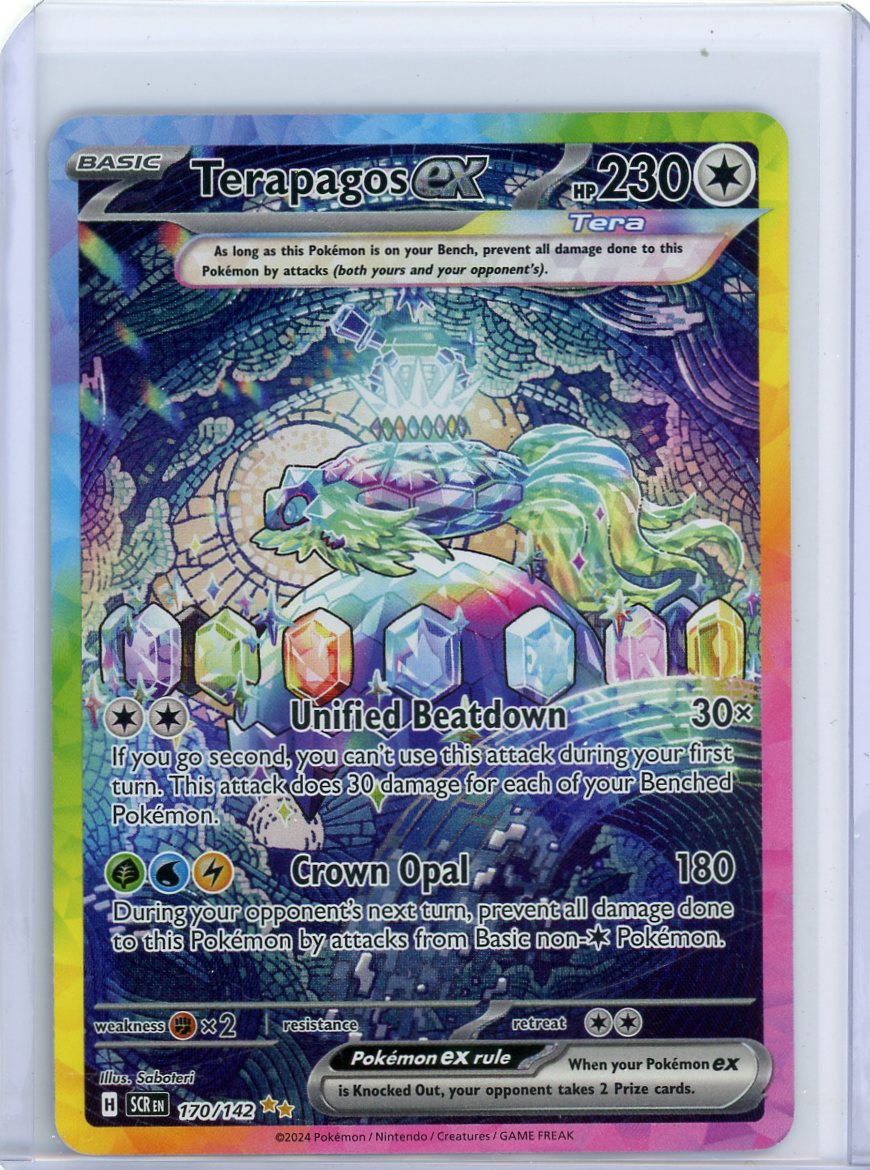 Terapagos ex Pokemon Stellar Crown Special Illustration Rare #170/142