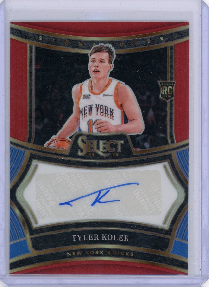 Tyler Kolek 2024-25 Panini Select autograph RC #'d 46/99