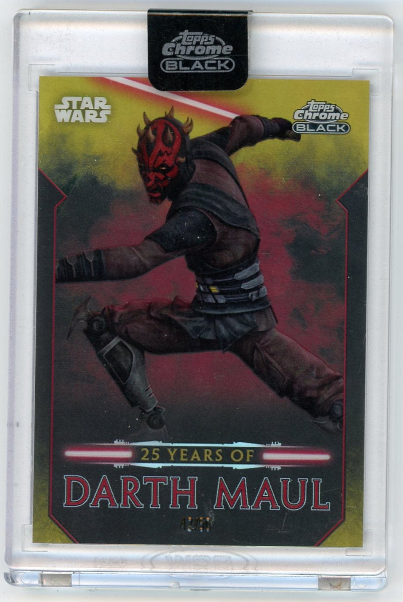 Darth Maul 2024 Star Wars Chrome Black 25 Years of Darth Maul DM-9 Gold 