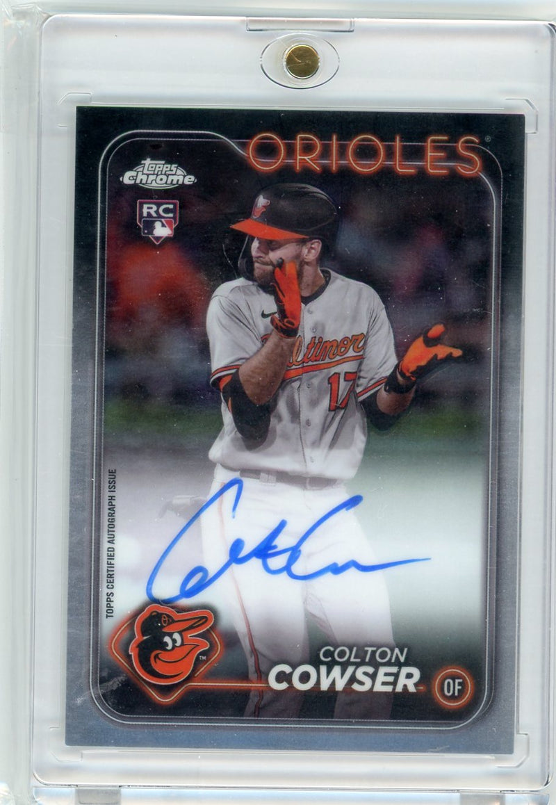 Colton Cowser 2024 Topps Chrome Rookie Autographs 