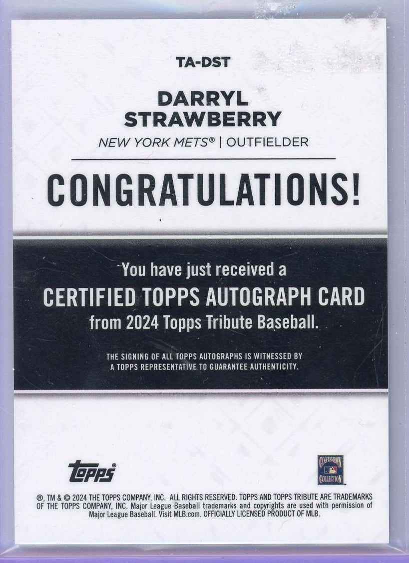 Darryl Strawberry Topps Tribute #TA-DST /199