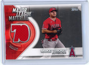 Mike Trout 2021 Topps Series 1 Major League Material jersey relic
