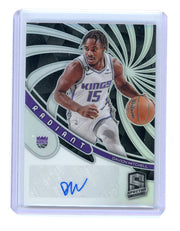 Davion Mitchell 2022-23 Panini Spectra Radiant prizm autograph rookie card #'d 73/99