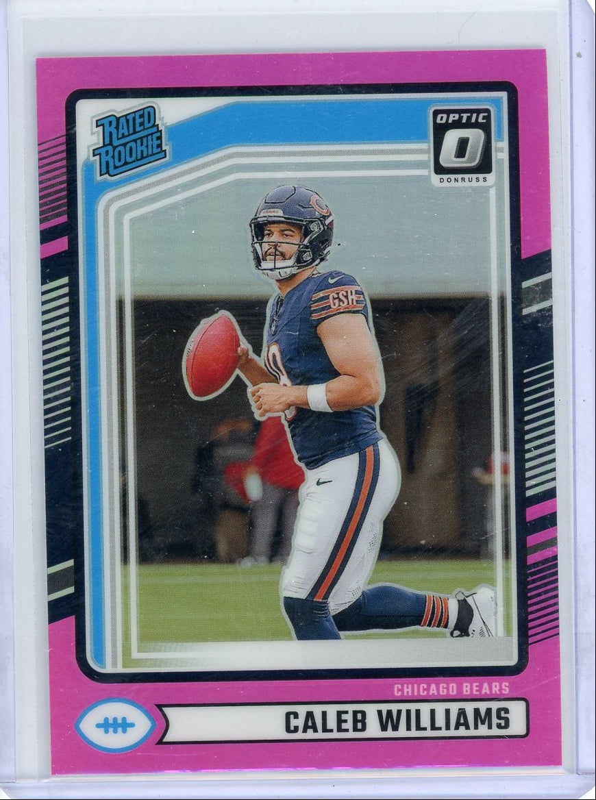 Caleb Williams 2024 Panini Donruss Optic Pink Rookie
