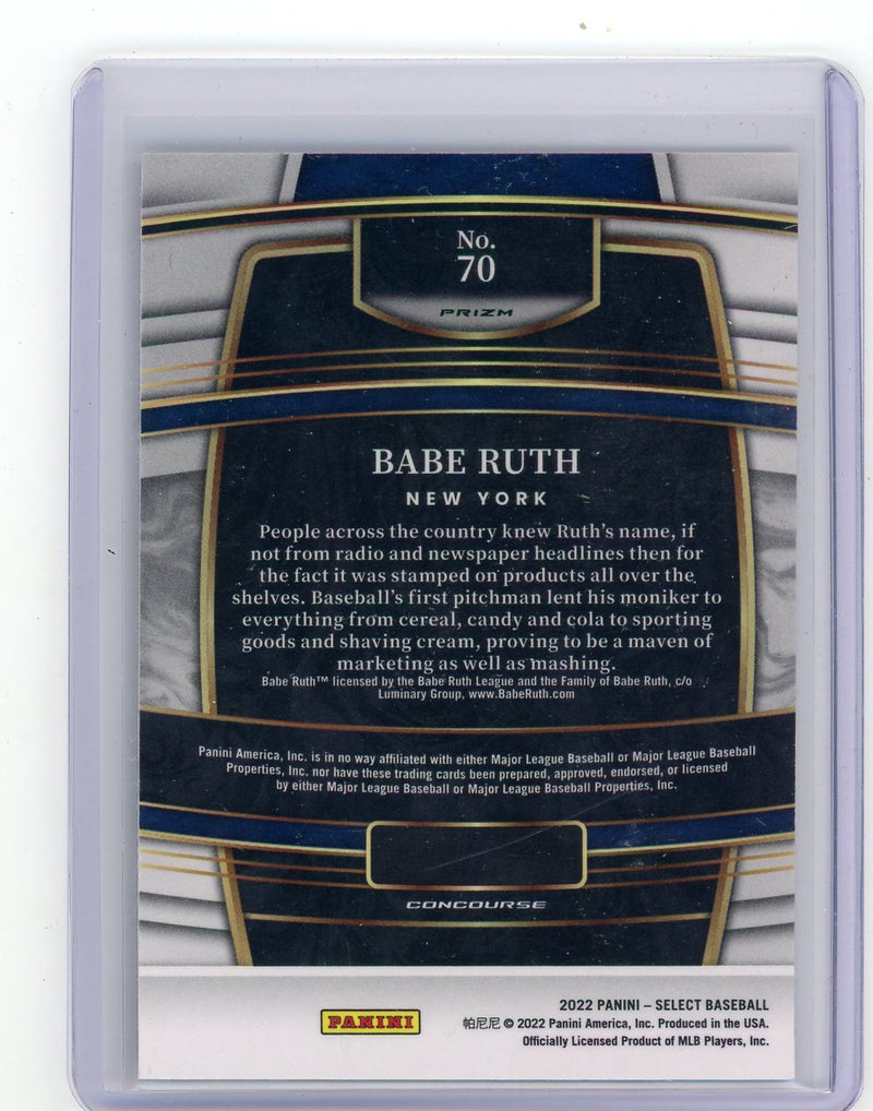 Babe Ruth 2022 Panini Select Concourse Scope