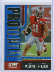 Jaxon Smith-Njigba 2023 Panini Score Protential blue #'d 23/35