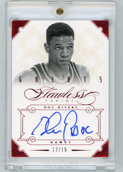 Doc Rivers 2012-13 Panini Flawless Greats Autograph Ruby #'d 12/15