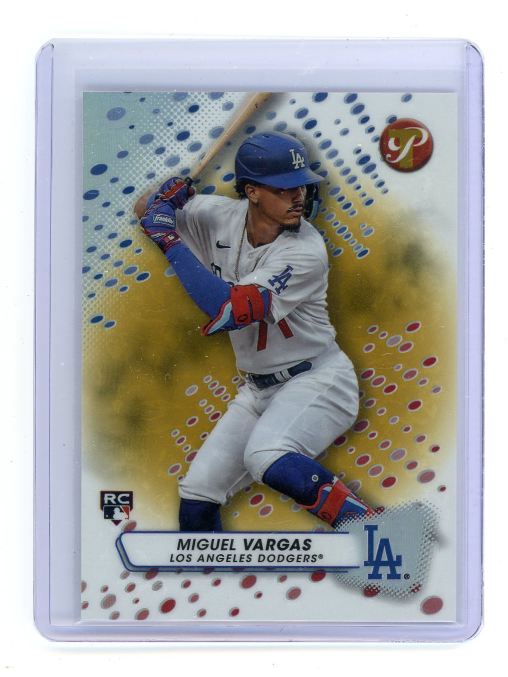 Miguel Vargas 2023 Topps Pristine gold #'d 06/50 rookie card