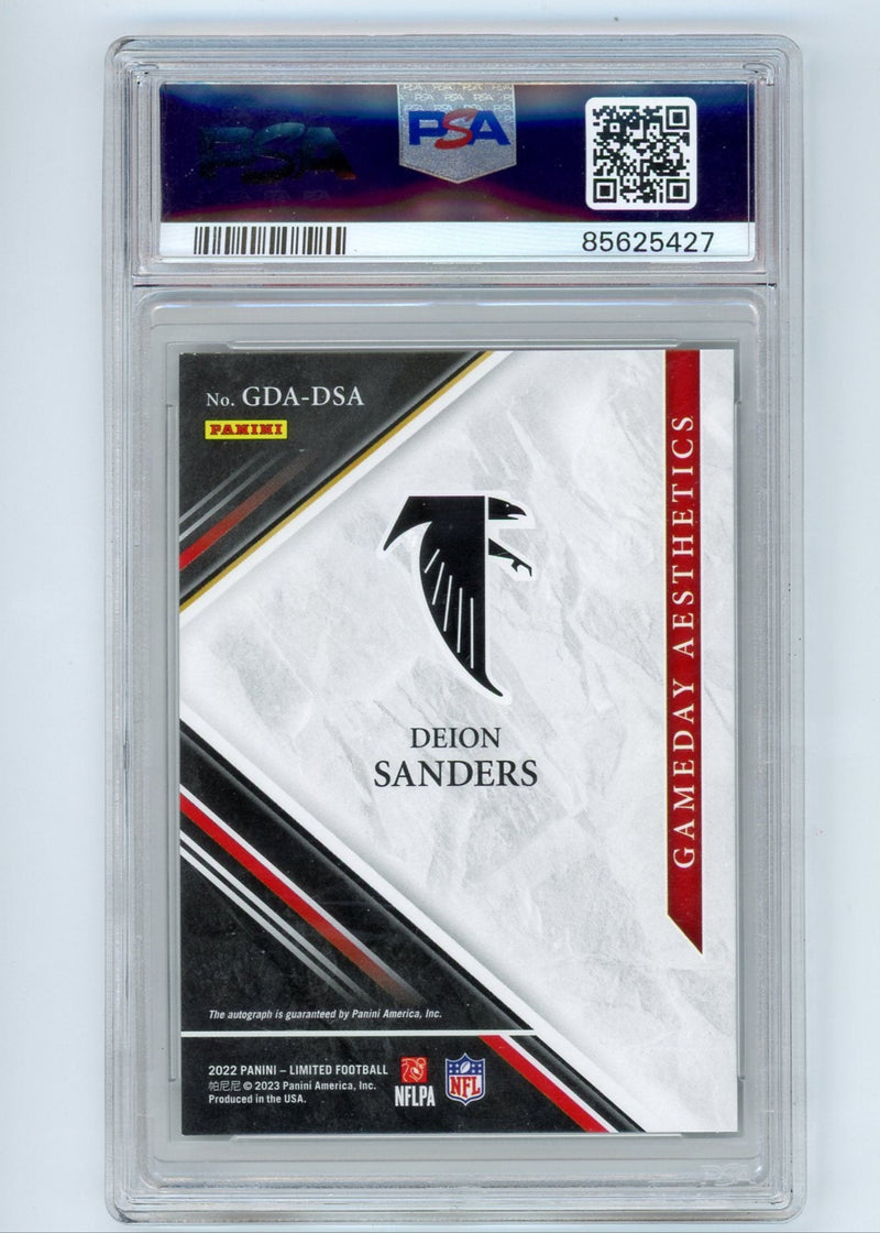 Deion Sanders 2022 Panini Limited Gameday Aesthetics Auto 