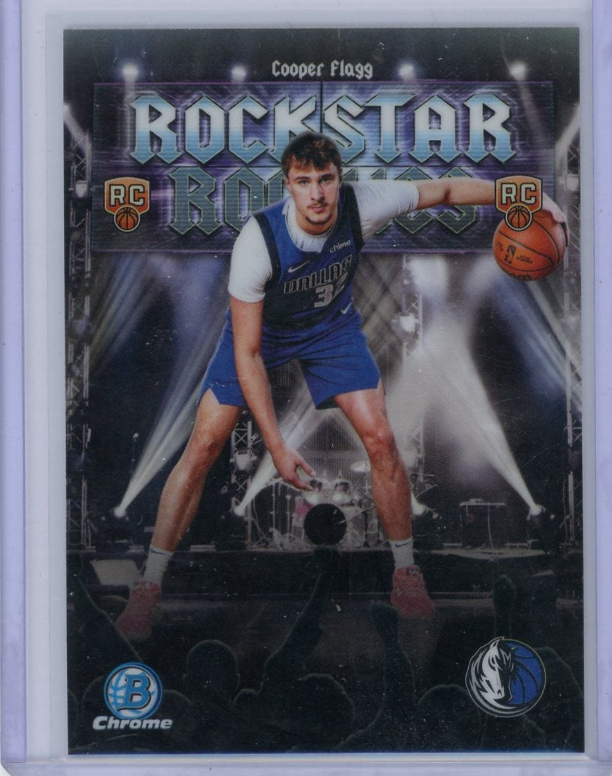 Cooper Flagg 2025 Bowman Chrome Rockstar Rookies Refractor