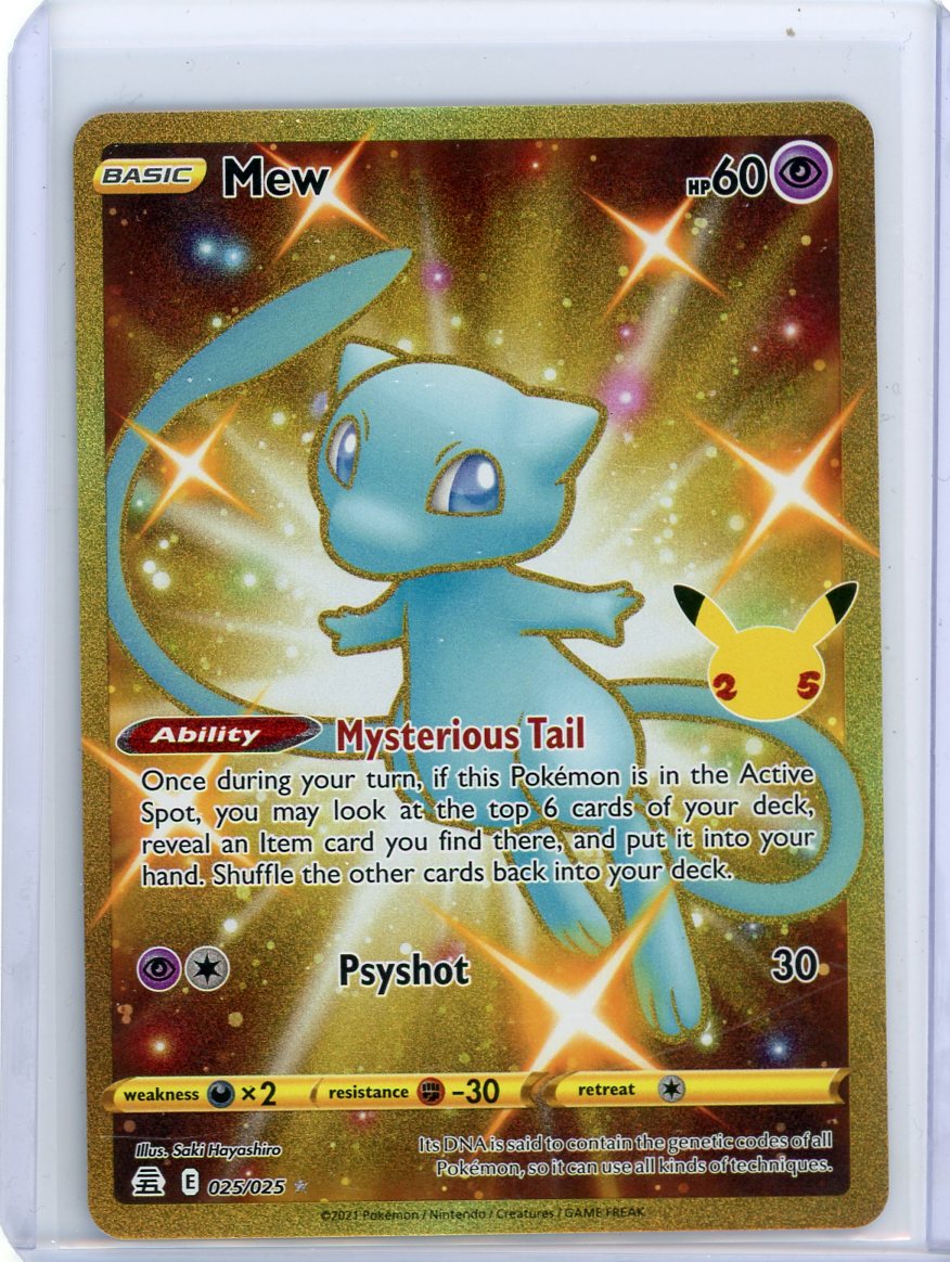 Mew Pokemon Celebrations Secret Rare #025/025