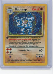 Machamp Pokémon Base Set 1st Edition Shadowless Holo #8/102 (Sealed)
