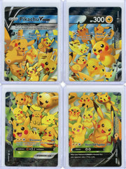 Pikachu V-Union Pokémon Black Star Promo 4-Card Bundle