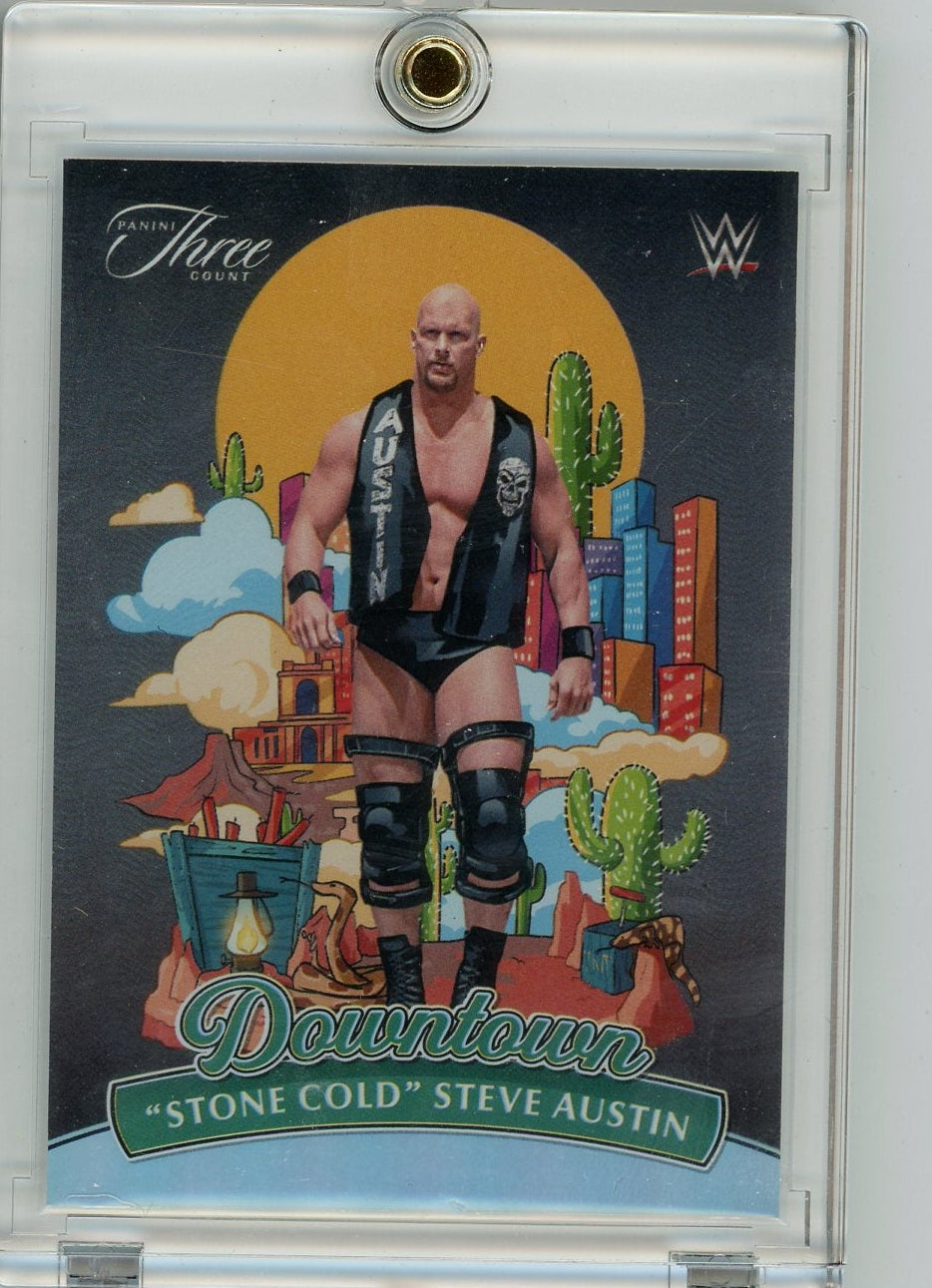 "Stone Cold" Steve Austin 2024 Panini Three Count Downtown SSP