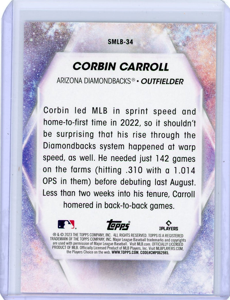 Corbin Carroll 2023 Topps Series Stars of MLB rookie card
