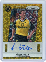 Jurgen Kohler 2025 Panini Prizm autograph gold laser prizm #'d 03/10