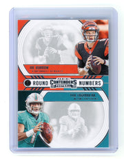 Joe Burrow / Tua Tagovailoa 2020 Panini Contenders rookie card