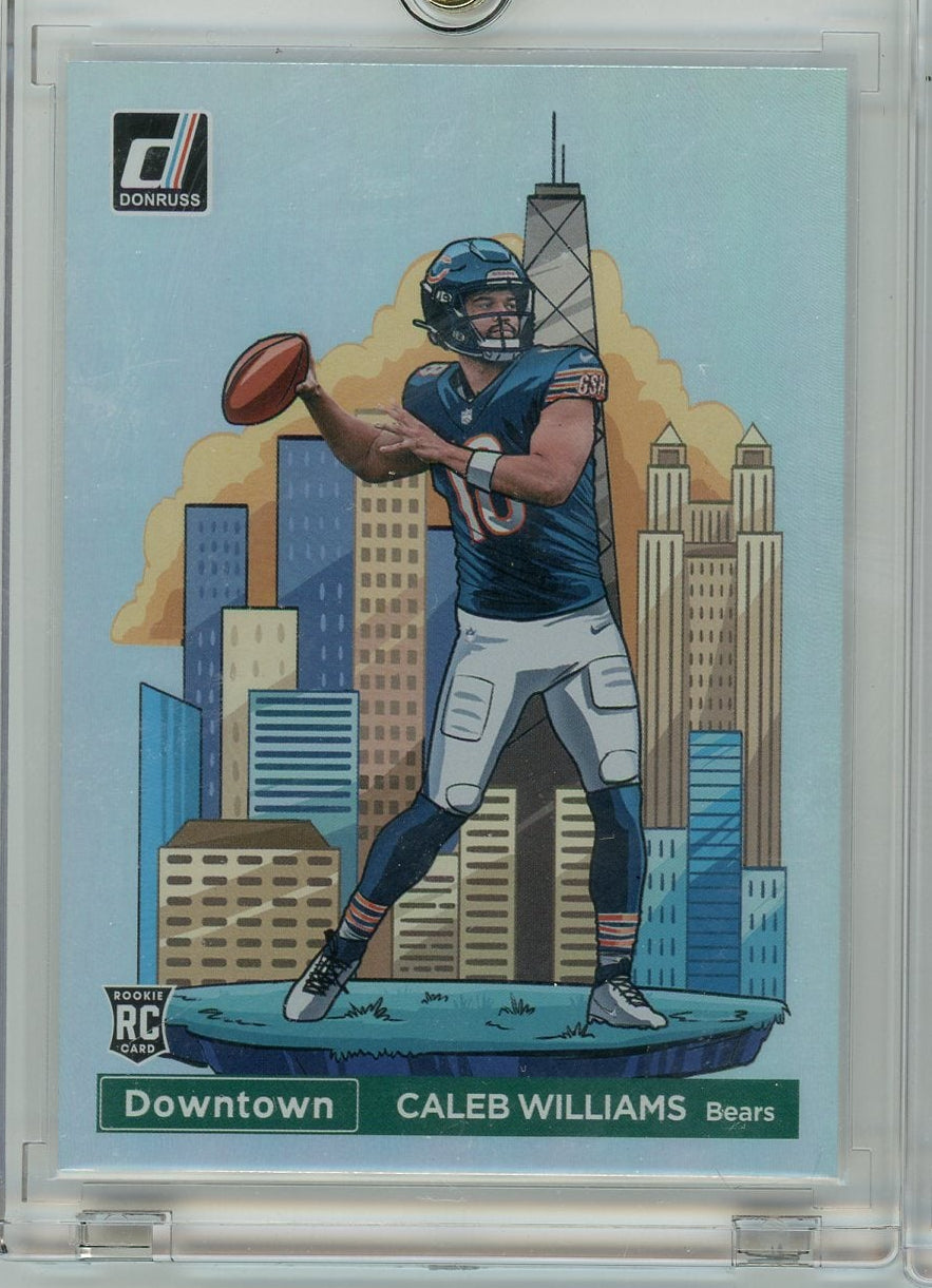 Caleb Williams 2024 Panini Donruss Rookie Downtown SSP