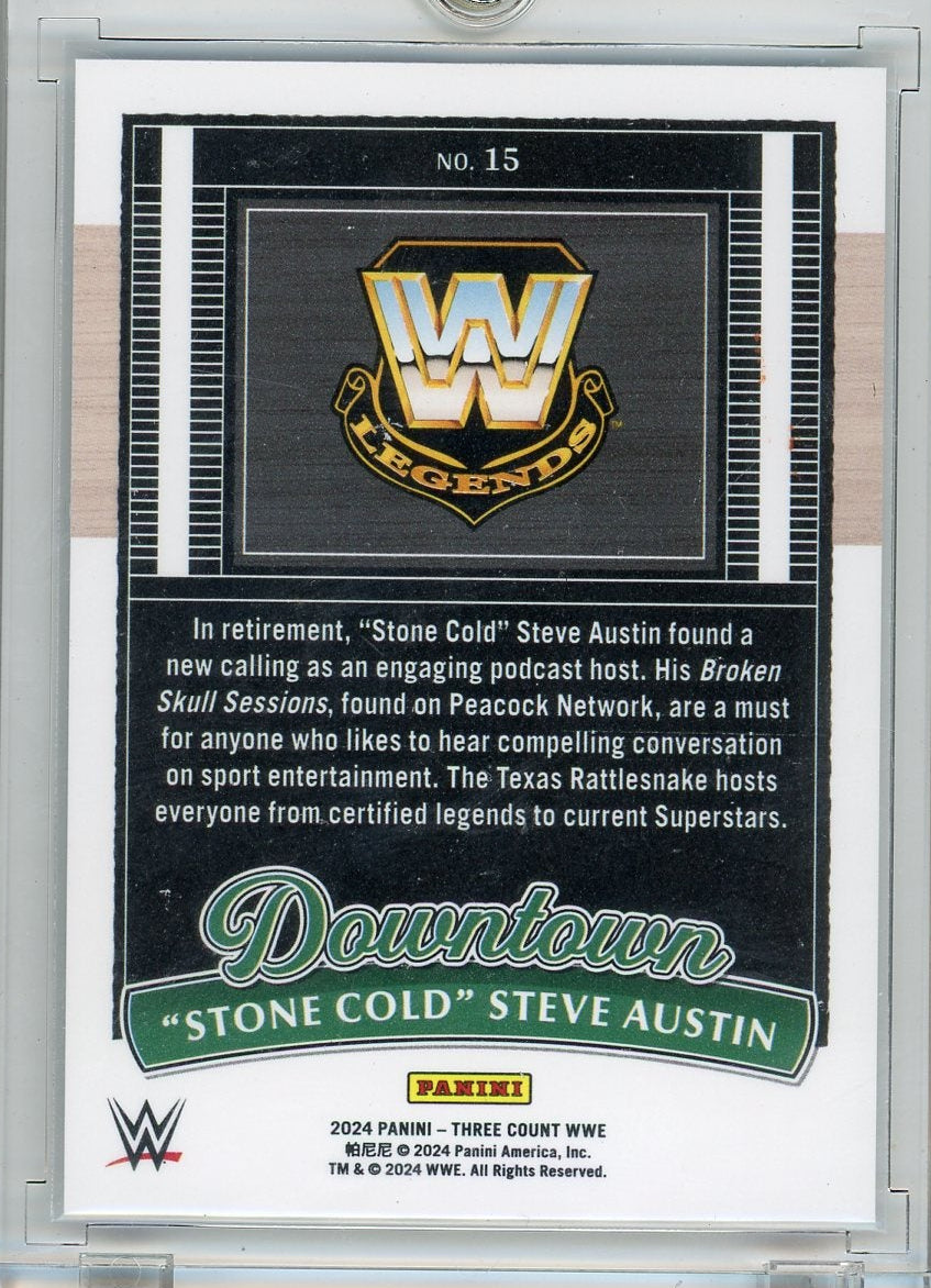 "Stone Cold" Steve Austin 2024 Panini Three Count Downtown SSP
