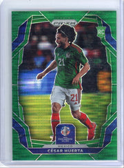 Cesar Huerta 2024 Panini Prizm green pulsar prizm rookie card #'d 05/05