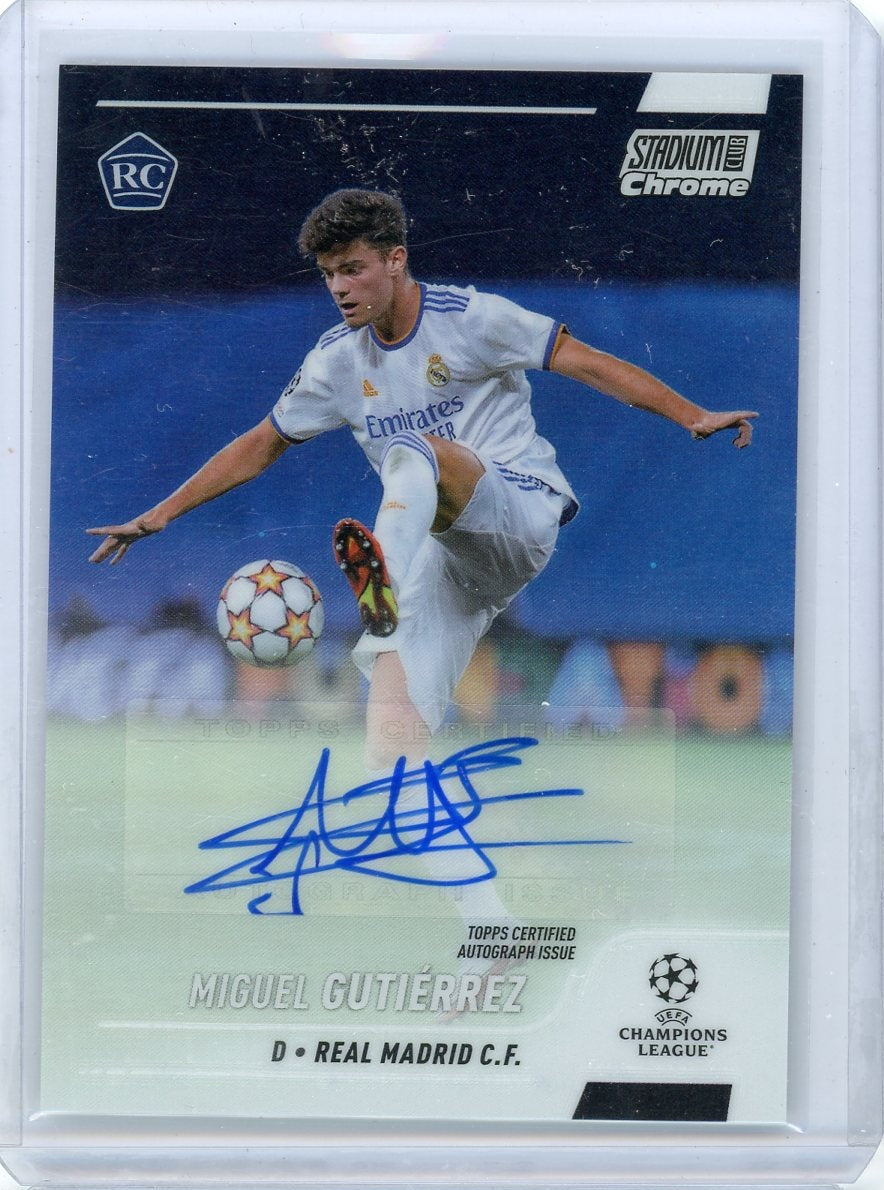 Miguel Gutierrez 2022 Topps Stadium Club Chrome autograph rookie card