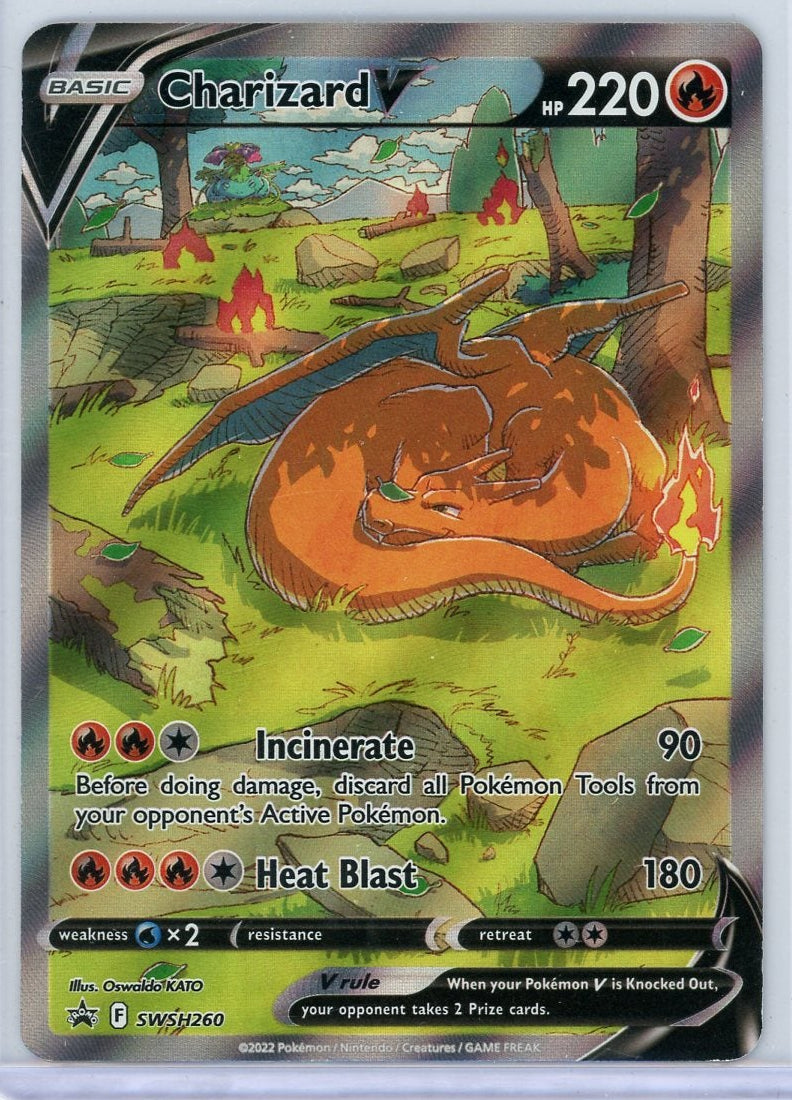 Charizard V Pokémon Sword & Shield Black Star Promo #SWSH260