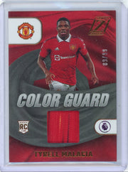 Tyrell Malacia 2022-23 Panini Chronicles Zenith Color Guard jersey relic rc #'d 89/99