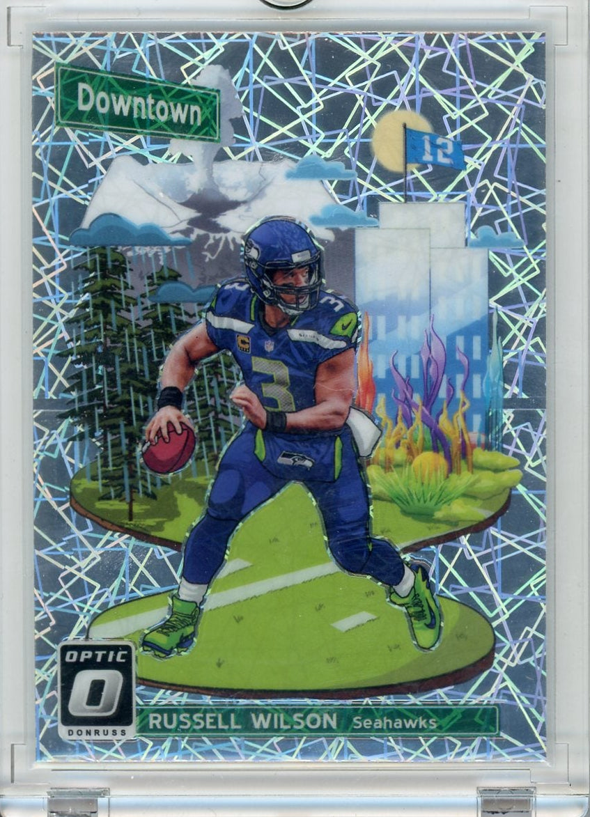 Russell Wilson 2018 Donruss Optic Downtown SSP