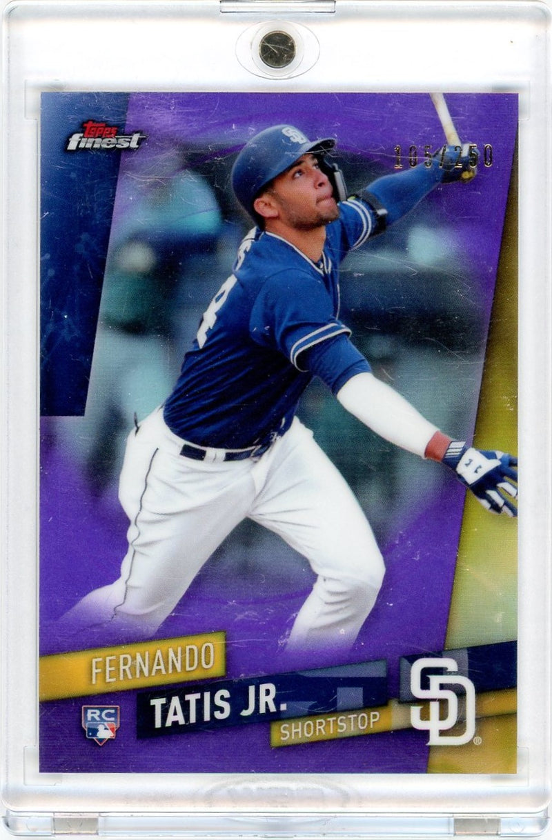 Fernando Tatis 2019 Topps Finest Purple Refractor RC 