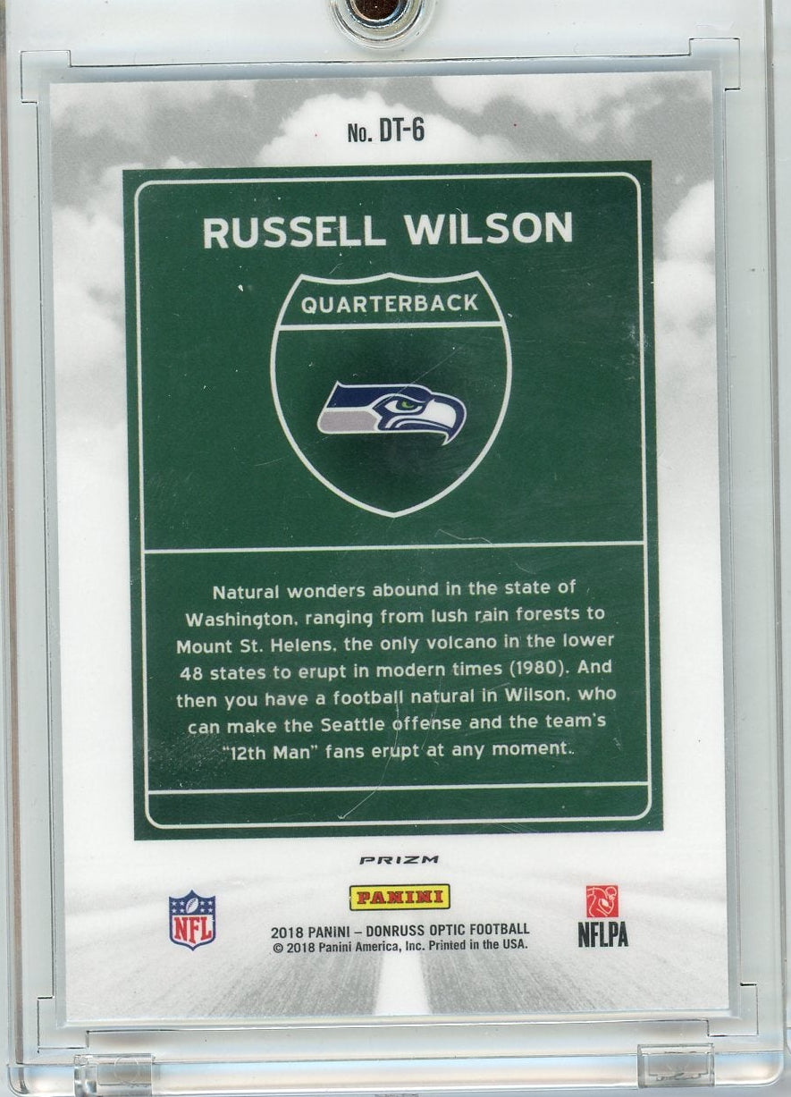 Russell Wilson 2018 Donruss Optic Downtown SSP
