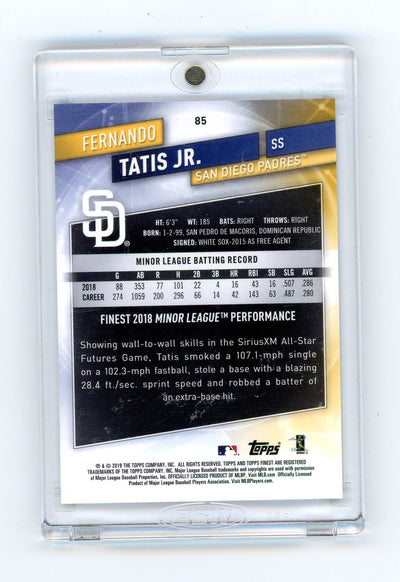 Fernando Tatis 2019 Topps Finest Purple Refractor RC #'d 105/250