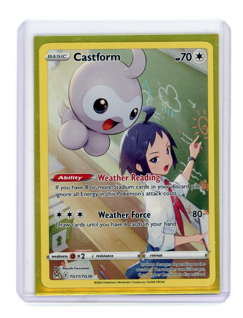 Castform 2022 Pokémon rare holo TG11/TG30