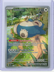 Snorlax Pokémon 151 Illustration Rare Black Star Promo #051
